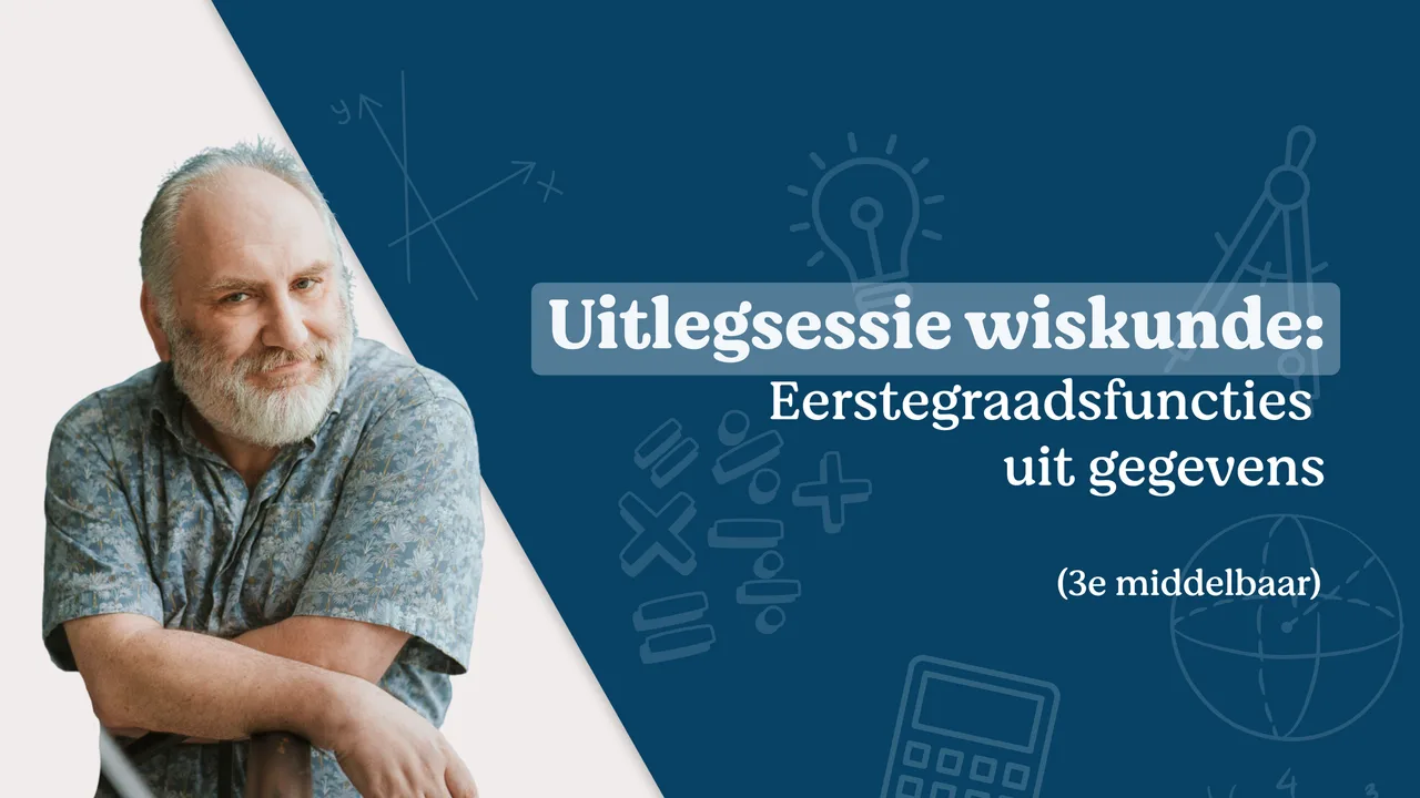 Uitlegvideo wiskunde: eerstegraadsfuncties