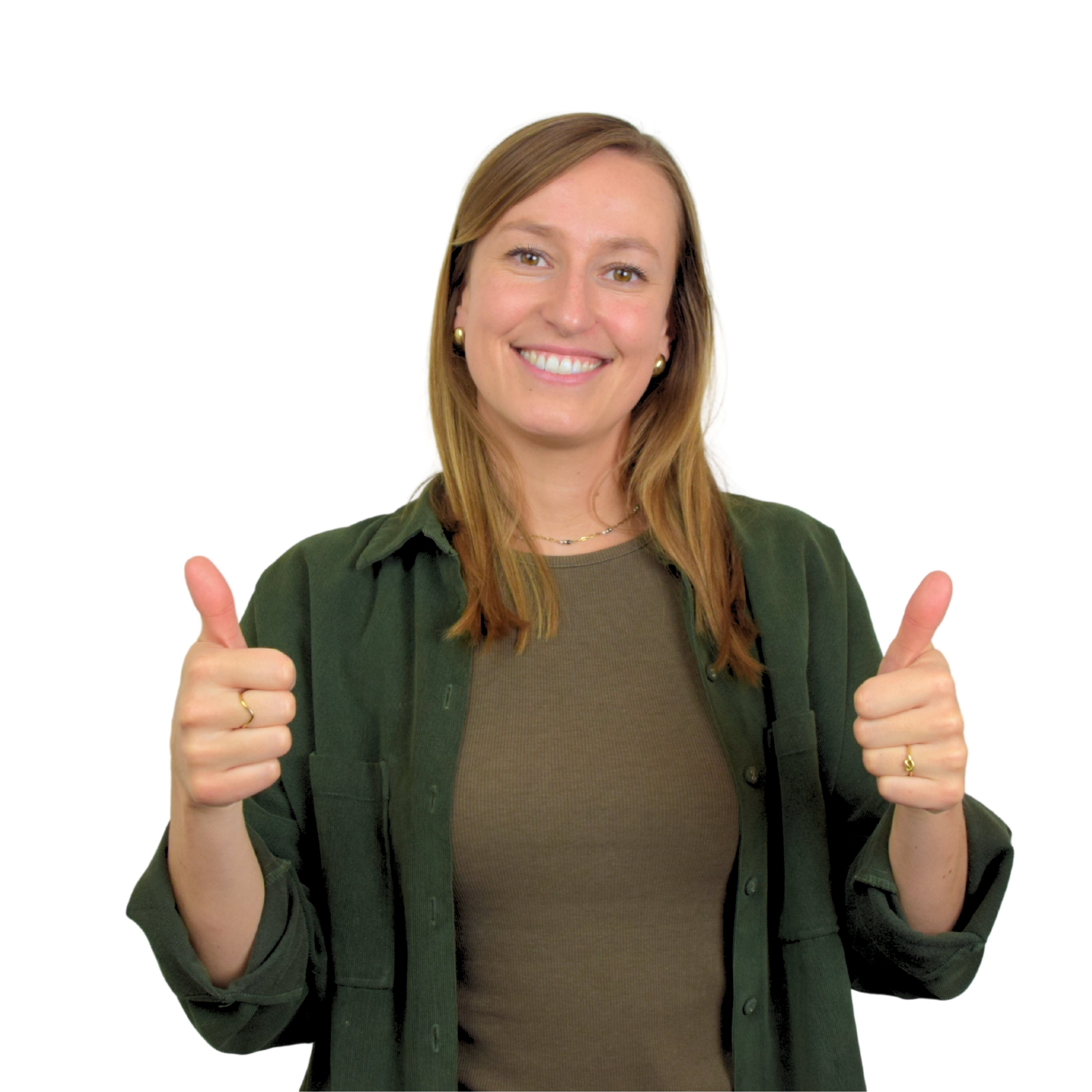 Anneleen thumbs up